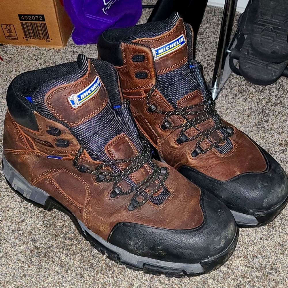 Michelin steel toe boots